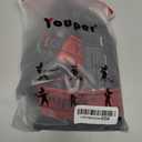 Youper Boys Youth Padded Sliding Shorts with Soft Protective Athletic Cup for Baseball, Football, Lacrosse (Black, Youth Small)