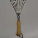 Hand Rakes, Garden Stainless Steel Hand Rake Soil Tiller with Ergonomic Handle, Small Leaf Rakes Great for Gardening, Garden Sweep Yard Flower Beds Tool