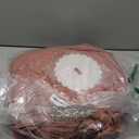 VETHIN Bed Canopy for Girls,Princess Round Dome Dreamy Mosquito Net Bedding Girls Room Castle Play Tent Hanging House Decor Reading Nook Canopies (JujubeRed)