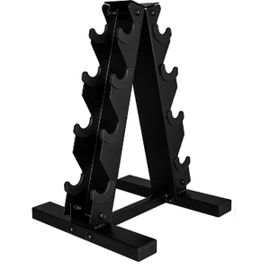 CAP Dumbbell Stand, A-Frame Weight Storage Rack for Dumbbells, Barbell Holder, Heavy Duty Dumbbells Storage with T Bar Row Attachment for Home Gym (Stand Only)