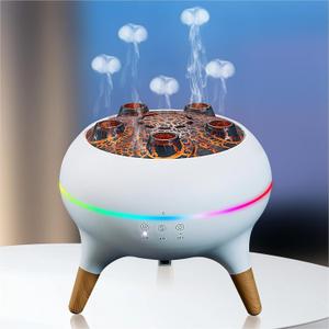 Essential Oil Diffuser 250ML,Jellyfish Diffuser Air Humidifiers Sound Pickup Ultrasonic Aromatherapy Diffuser Remote Control 7 Color Lights for Home Bedroom Office Hotel(White)