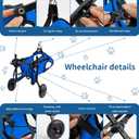 Dog Wheelchair for Back Legs - Lightweight Adjustable Rear Wheels Mobility Cart for Disabled & Senior Dogs, Hind Legs Support