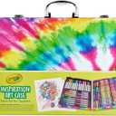 Crayola Inspiration Art Case Coloring Set - Tie-Dye (140ct), Essential Easter Basket Stuffers, Art Supplies Set For Kids, Travel Drawing Kit, Gift for Girls & Boys, Ages 5+ [Amazon Exclusive]
