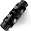 3/4" -36 Spline X 3/4" DD Black Double U Joint Steering Universal Joint DOUBLE U Joint Shaft,Total Length: 5-1/8"