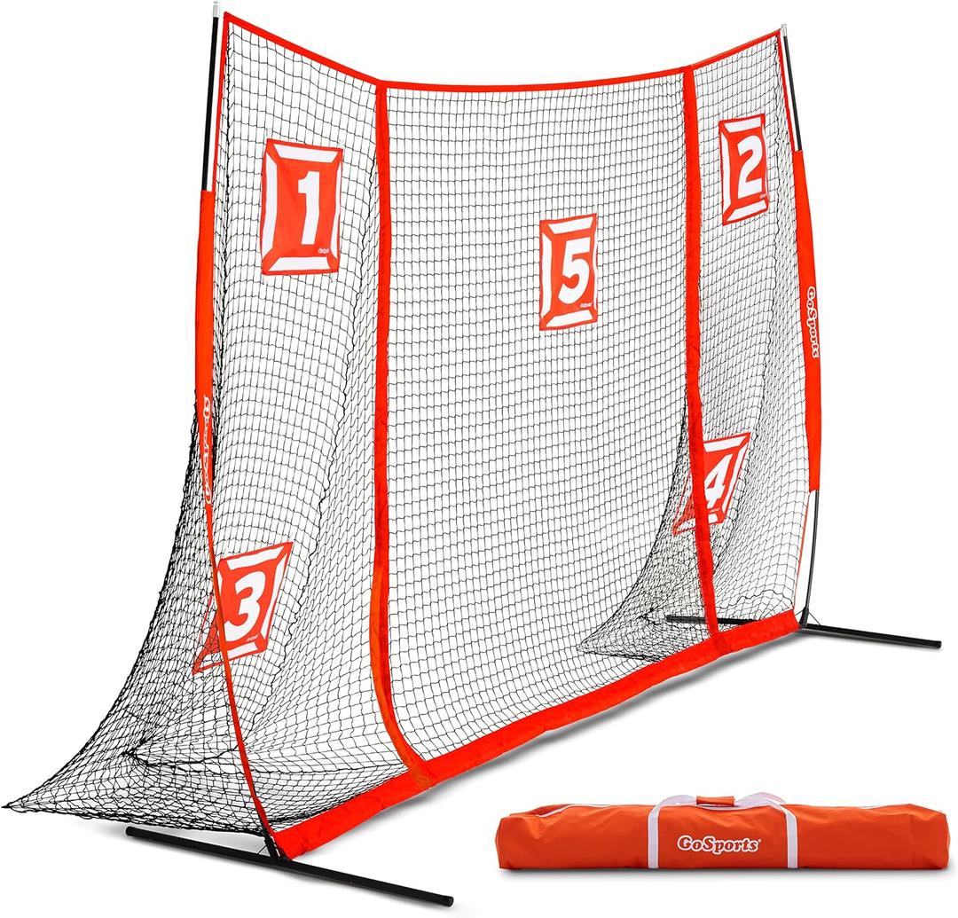 GoSports Strike Net Soccer Training Goal - 12 x 8 ft or 18 x 8 ft - Shooting Net Trainer for All Skill Levels