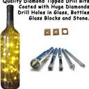 Glass Cutter, a Glass Cutting Tool Kit with Cutting Oil, Drill Bits for Bottles to Make Lights, Put Drainage Holes in Plant Pots, Holes in Blocks Cups and Plates for Craft,  to  Diamond Drill Bits (1.Red Right Handed)