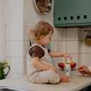 BIBS x Liberty Baby Bottle Cover Small 110ml - Neoprene Protective Cover for BIBS Bottles - Liberty Print Design, Small, Charmomile Lawn Baby Blue