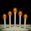 2 x Flickering Flame Light Bulbs 25 Pack, C7 Halloween Orange Flame Replacement Bulbs Flickering Bulbs, E12 Candelabra Light Bulbs for Halloween Lights, Night Light, Candle, Chandelier Decor, 1 Watt