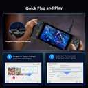 NexiGo Hall Effect Gripcon with Kickstand and HDMI Out for TV Docking, Hall Sensing Joystick for Switch/Switch OLED, Handheld Mode, 4K/1080P Supported HDMI and USB 3.0 Port, Black