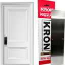 KRON - Door Push Plate, 4 x 16 Metal Plate with Screws for Wood or Metal Doors, Door Protection with Pre-Drilled Holes and Commercial Grade Screws - Stainless Steel