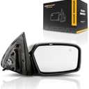 For Mercury Milan 2006 07 08 09 2010 Door Mirror Passenger Side | Power | Heated | w/Puddle Light | Paint to Match | Replacement For 6E5Z17682B | FO1321267