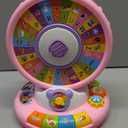 Toys for 1 2 3 Year Old Boys Girls, Spin & Sing ABC Alphabet Learning Zoo with Lights & Sounds, Musical Educational Toy for Toddler 1-3, Christmas 1st Birthday Gifts for Baby Kids Age 12-18 Months+ (Pink)