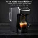 Coffee Machine Compatible with Senseo Pods Fast Brewing Single-Serve Coffee Maker with Rich Flavor Extraction, Crema Layer, Space-Saving Sleek Design, Barista-Quality Taste