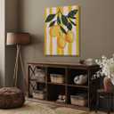 Trendy Fruit Kitchen Wall Art Vintage Lemon Citrus Posters Fruit Abstract Art Canvas Print Preppy Poster Minimalist for Farmhouse Room Decor Bedroom 8x12inch Unframed