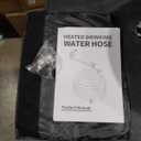 UTOOL 50 FT Heated Water Hose for RV Camper with 90 Degree Elbow, NSF 372 Drinking Water Certified Garden Hose, Automatic Thermostat Antifreeze Protection to -40F, 5/8" ID, 3/4" GHT Adapter Blue