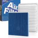 Cabin & Engine Air Filter Fit for Toyota Corolla 2009-19, Matrix 2009-14, Yaris 2007-18, Scion xD 2008-14, Vibe 2009-10 Activated Carbon Cabin Filter Replace#CF10285 CA10190 Car Accessories