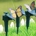 3pcs Solar/Battery Powered Flying Wobble Fluttering Butterfly for Garden Yard Plants Flowers Patio Landscape Outside Ornament Decor Color Random
