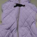 AOFITEE Dog Coat, Warm Dog Winter Coat for Large Dogs, Reflective Turtleneck Dogs Jacket with Harness Built in, Waterproof Windproof Pet Puffer Jacket Fleece Vest for Cold Weather, Lilac XXXL