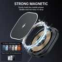 25W Magnetic Wireless Charger for Car, POLMXS Fast Charging pad Ultra-Thin Wireless Phone Charger Mat for Desk & Bedside, Compatible with iPhone 17/16(25W)/15/14/13/12(7.5W) Magsafe(C10)