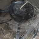 Caged Ceiling Fans with Lights Flush Mount, Farmhouse Low Profile Ceiling Fan with Lights Remote Control, 20'' Modern Bladeless 6 Speeds for Bedroom, Nursery, Kitchen, Black