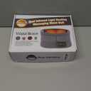 Lower Back Massager with Heat, Heating Pad for Back, Stomach Heating Pad, Waist Belt Wrap with Heat Vibration 3 Levels Adjustable, Touchscreen Control, Adjustable Size, Gifts for Dad Mom (Black)