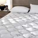 Softhour Padded Topper Queen Size 40% Tencel Blend Rayon from Bamboo and Cotton Filled Mattress Cover, Thick, Luxurious and Comfort Mattress Pad, Deep Pocket for 21" Mattress