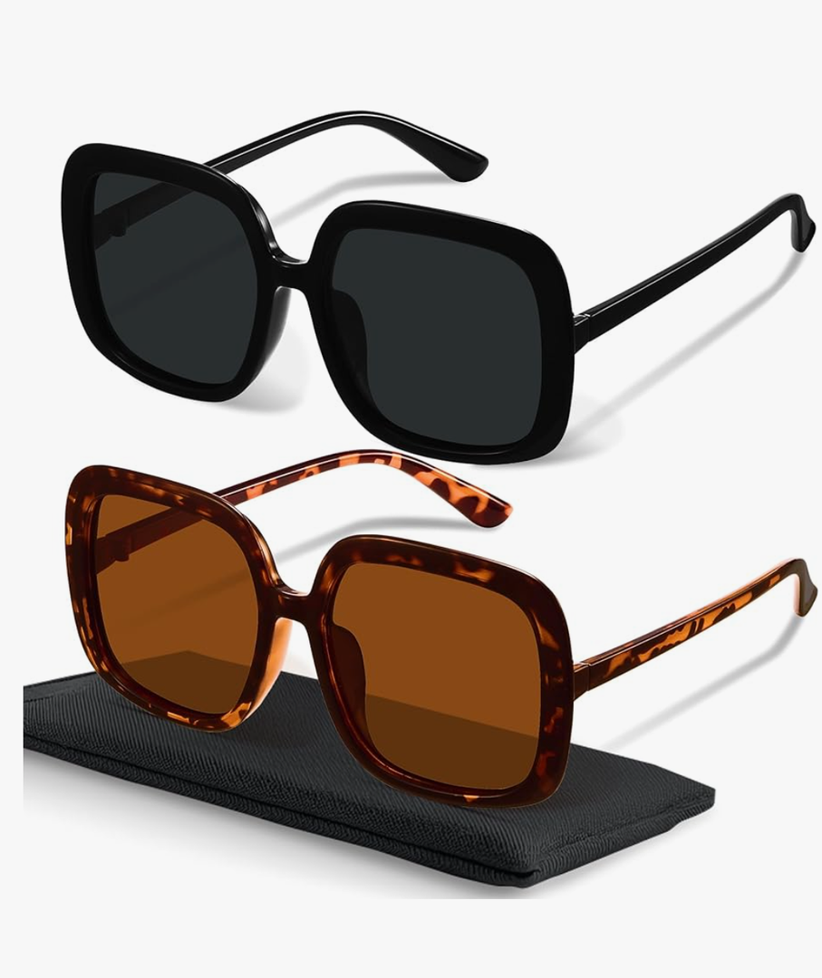miyya Oversized Polarized Sunglasses Women, Trendy Retro Sun Glasses for Women 2025, Oversized Shades