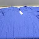 IN'VOLAND Womens Plus Size Blouse Hollow Loose Fit V Neck Ruffle Sleeve Summer Casual Tshirts Tops Royal Blue 22W