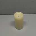 Flameless Candles Last 1300+ Hours Real Wax Flame Effect Auto-Moving 3D Wick, LED Pillar Candles with Timers Battery Operated - Ivory 6"