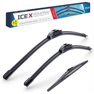 3 Wipers Replacement for Nissan Rogue 2023-2014 Pathfinder 2021-2013 OEM Quality Windshield Wiper Blades 26"+17"+12" Original Equipment Replacement Wiper Blades