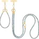 ABJFJE Crystal Phone Lanyard Crossbody & Wrist Strap Phone Strap Crossbody & Wrist Lanyard Anti Theft Phone Strap for Women