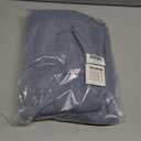 BGment Denim Blue Linen Curtains 63 Inches Long for Living Room Windows, Semi Sheer Drapes Light Filtering with Rod Pocket Back Tab for Bathroom Bedroom, 2 Panels Set, 52 Inch Wide