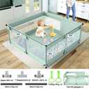 Fodoss Playpen for Babies and Toddlers, Green Playpen for Apartment, Kids Play Pen, Extra Large Baby Play Pen, Big Playard for Infants