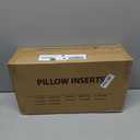 puredown Natural Feather Down Throw Pillow Inserts 20 x 20 (Set of 2, White), Dcor Pillow for Couch, Chairs, Office, Apartments