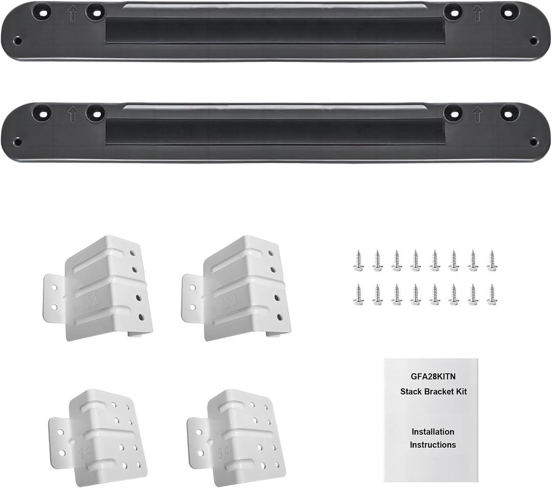 Stacking Kit Compatible with GE Washer Dryer Stack Bracket Kit,Fit For GE Washer GFW550 650 655 850 950 For GE Dryer GFD55 65 85 95, For 28 inch GE Washer and Dryer Stacking Kit