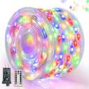 Ollny Outdoor Christmas Lights 1000LED 328FT, Multicolor Fairy Lights IP67 Waterproof, Plug in String Light with Remote 8 Modes Timer, Xmas Light for Outside Indoor House Tree Decorations