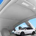 Sunshade for Tesla Model Y Juniper 2025-2026, Custom Fit Roof Sun Shade with No-Sag Frame, Heat-Blocking Double-Layer Sun Protection, UV & Glare Insulation, Foldable Mesh Sunshade for Model Y Juniper
