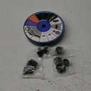 SZMP Solar Fountain Upgrade, 3.5W Solar Powered Bird Bath Fountains with Flower, Outdoor Water Feature Solar Pump with 7-in-1 Nozzles, 4 Fixed Pipes for Humingbirds, Garden, Pool, Pond, and Fish Tank (Blue)