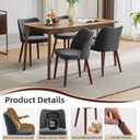 GarveeHome Wooden Upholstered Dining Chairs Set of 2 Modern Dining Chairs