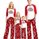 Matching Christmas Pajamas for Family Sets Holiday Jammies Sleepwear Christmas Pjs for Women Men Couples (XXL, Vibe)
