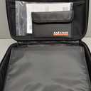 Fireproof Document Box Hard Case With Lock, Multi-Layer Fire Proof Water Resistant Safe Box File Organizer Bag With Small Money Bag for Important Documents Passport Certificates Laptop (Black)