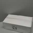 Rubtlamp 200Pcs Gold Plastic Dessert Plates,White Appetizer Platos with Gold Disposable Forks, Fancy Small Dessert/Cake Plates Include 100pcs 7.5" Salad Platos, 100pcs 7.6" Plastic Forks for Party