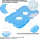 Cold Ice Pack Brick Reusable Long Lasting Cool Slim Thin Freezer Pack Cooler for Lunch Boxes Bag