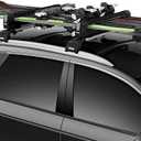 Thule SnowPack Extender Ski/Snowboard Rack (6pr/4 Boards), Black (Black)