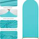 6FT Arch Covers, Blue Arch Backdrop Cover, Cover Only | Arch Backdrop Stand Fitted Cover for Wedding Birthday Party Ceremony Banquet Decoration