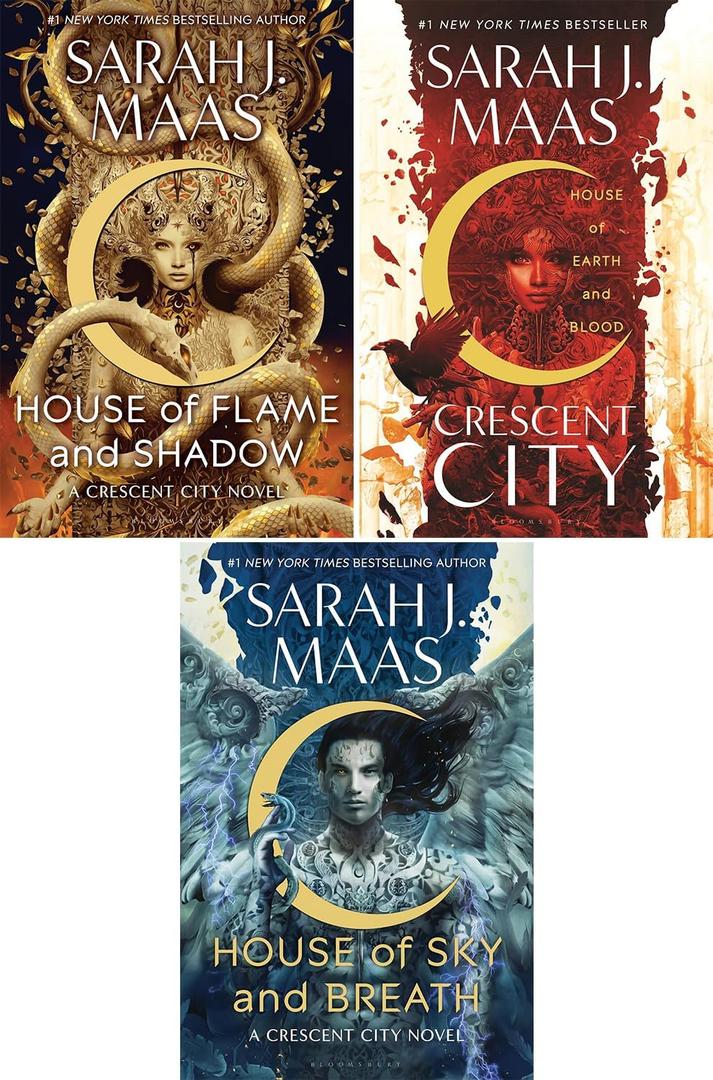 Crescent City Series Collection 3 Books Set by Sarah J. Maas (House of Earth and Blood, House of Sky and Breath, &House of Flame and Shadow) by Sarah J. Maas (Author) 