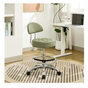 FIRAVOE Rolling Stool Adjustable Height 20"-27" Lash Chairs for Eyelash Tech, Hair Cutting Chair for Stylist (Green)