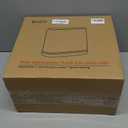 funest Bathroom Trash Can, 3.3 Gallon Slim Trash Can with Lid, Adsorption Garbage Can with Press-Top Lid, Small White Narrow Plastic Trash Bin for Bathroom, Office, Bedroom, Living Room