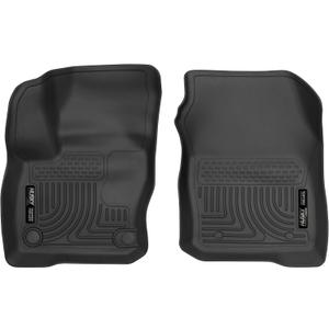 Husky Liners Weatherbeater Floor Mats | Fits 2016-2018 Ford Focus, RS Model Only | Front Row, 2-pc Black - 17451