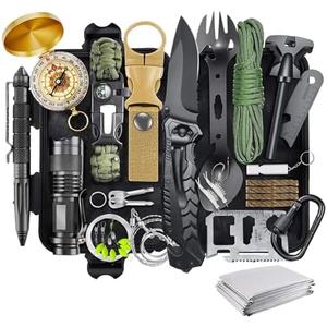 LAUFARY Survival Kits 30 in 1, Christmas Birth Day Gift for Men Women Adventure Lovers, Survival Gear and Equipment, Camping Accessories, Cool Gadgets, Camping, Fishing, Hunting, Adventure.